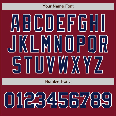 Custom Crimson Navy-White Authentic Baseball Jersey