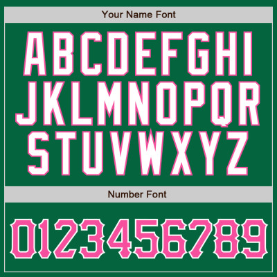 Custom Kelly Green White Pinstripe Pink-White Authentic Baseball Jersey