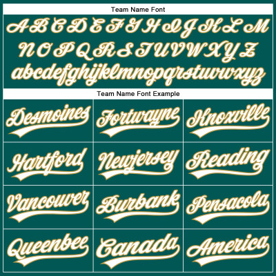 Custom Midnight Green White-Old Gold Authentic Baseball Jersey