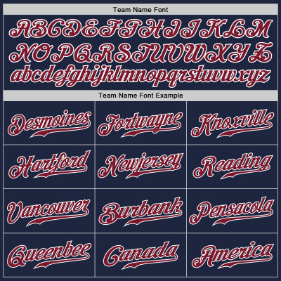 Custom Navy Crimson-White Authentic Baseball Jersey