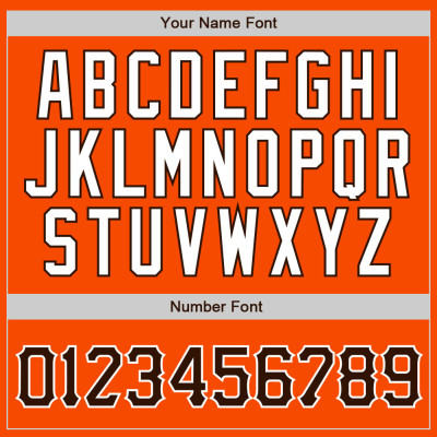 Custom Orange White Pinstripe Brown-White Authentic Baseball Jersey