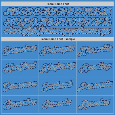Custom Powder Blue Powder Blue-Navy Authentic Baseball Jersey