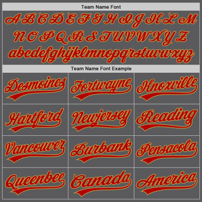 Custom Steel Gray Red-Old Gold Authentic Baseball Jersey