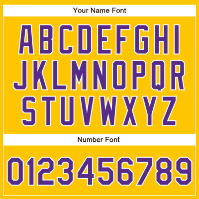 Custom Yellow Purple-White Authentic Baseball Jersey