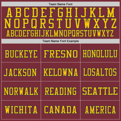 Custom Burgundy Navy-Gold Mesh Authentic Throwback Football Jersey