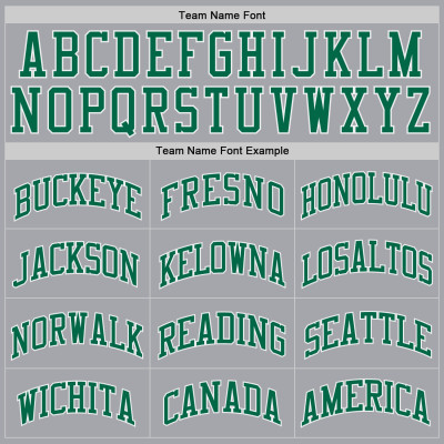 Custom Gray Kelly Green-White Authentic Throwback Basketball Jersey