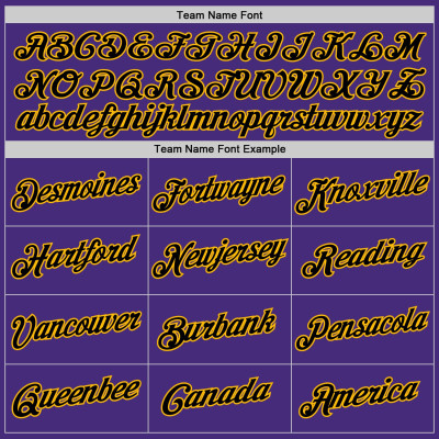 Custom Purple Black-Gold Authentic Throwback Basketball Jersey