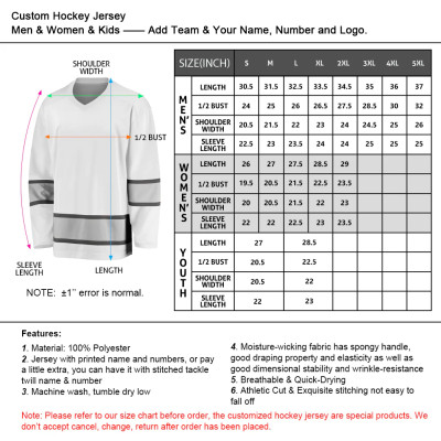 Custom Red White Hockey Jersey