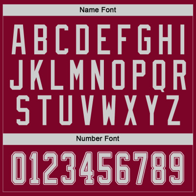 Custom Maroon Gray-White Hockey Jersey