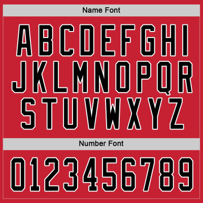Custom Red Black-White Hockey Jersey