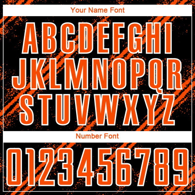 Custom Black Orange-White Sublimation Soccer Uniform Jersey