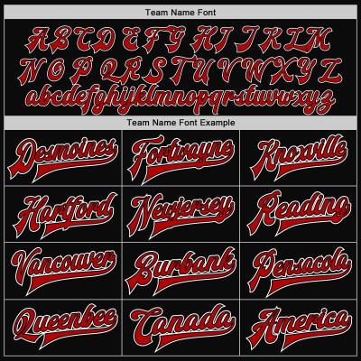 Custom Black Red-White Bomber Full-Snap Varsity Letterman Jacket