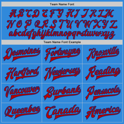 Custom Electric Blue Red-Royal Bomber Full-Snap Varsity Letterman Jacket