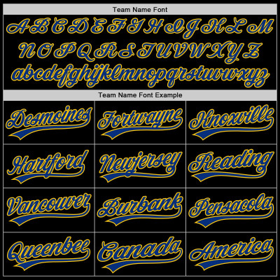 Custom Black Royal-Yellow Two-Button Unisex Softball Jersey