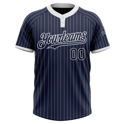 Custom Light Blue White-Orange Two-Button Unisex Softball Jersey