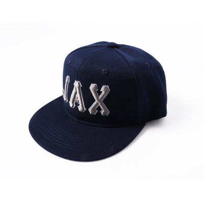 Custom Navy Gray-White Stitched Adjustable Snapback Hat