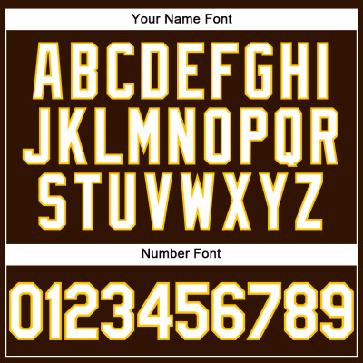 Custom Brown White-Yellow Performance T-Shirt