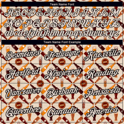 Custom Cream Black 3D Pattern Design Oktoberfest Beer Festival Performance T-Shirt