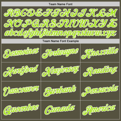 Custom Olive Neon Green-White Performance Salute To Service T-Shirt